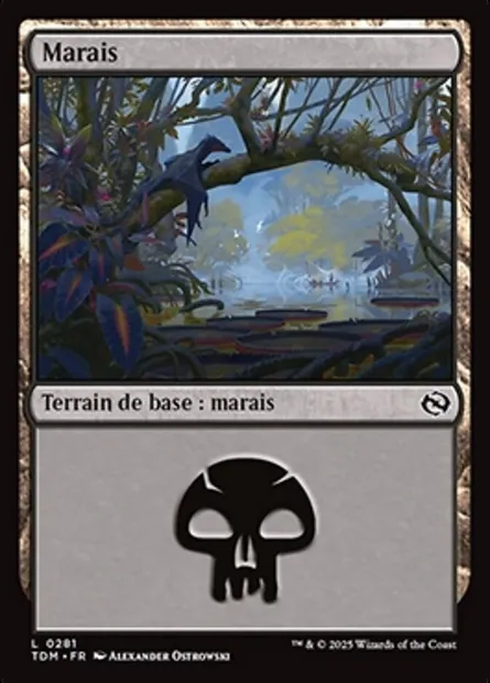 Marais, carte Magic TDM 281 — extension Tarkir: Dragonstorm