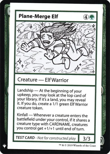 Plane-Merge Elf, Magic card CMB1 83 — Mystery Booster Playtest Cards 2019 set