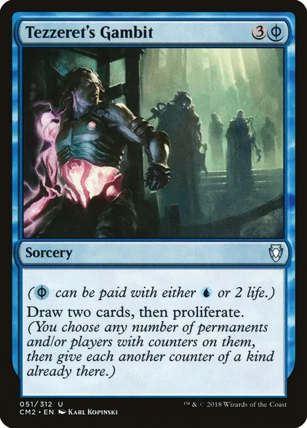 Pari de Tezzeret, carte Magic CM2 51 — extension Commander Anthology Volume II