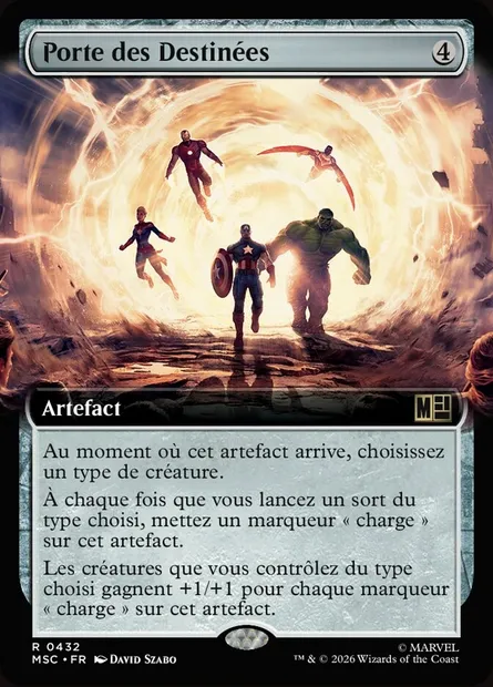 Porte des Destinées, carte Magic MSC 432 — extension Marvel Super Heroes Commander