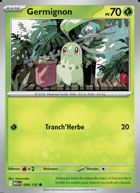 Germignon, carte Pokémon MEG 008 — extension Méga-Évolution