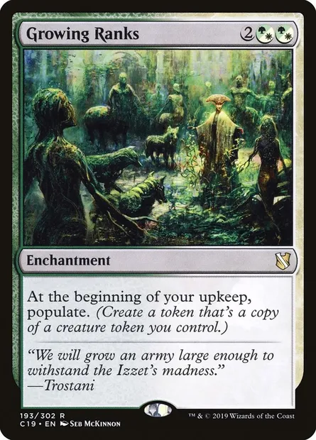 Growing Ranks, Magic card C19 193 — Commander 2019 set