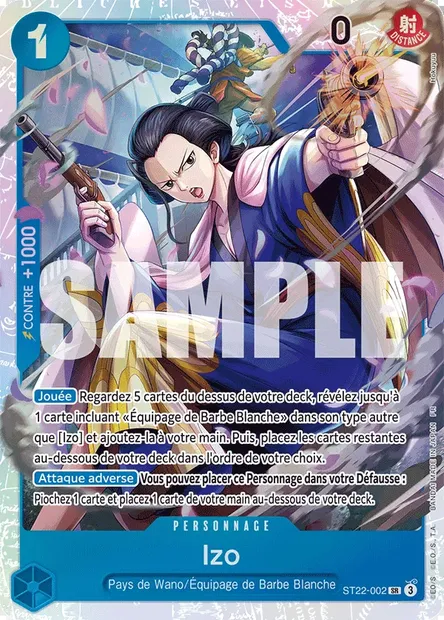 Izo, carte One Piece ST22-002 — extension ACE ET NEWGATE