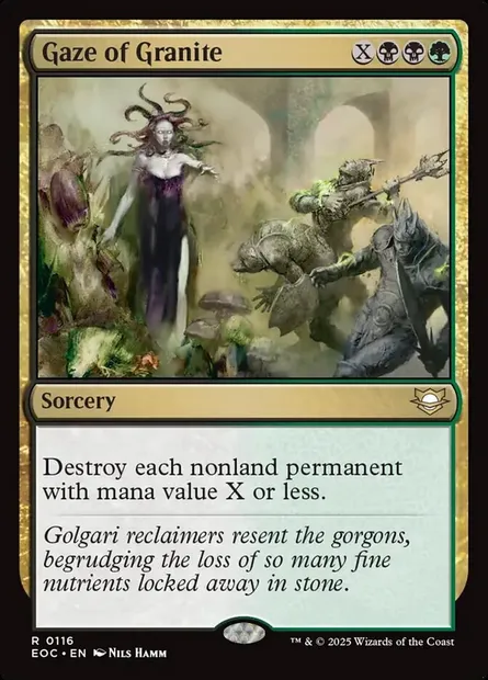 Gaze of Granite, Magic card EOC 116 — Edge of Eternities Commander set