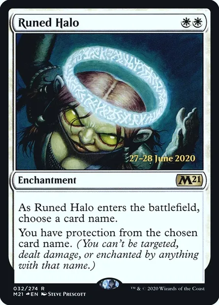 Runed Halo, Magic card PM21 32s — Core Set 2021 Promos set