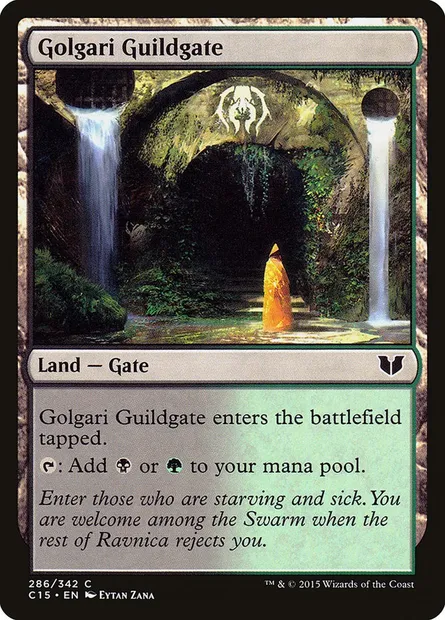 Golgari Guildgate, Magic card C15 286 — Commander 2015 set
