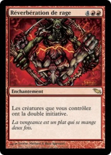 Réverbération de rage, carte Magic SHM 104 — extension Sombrelande