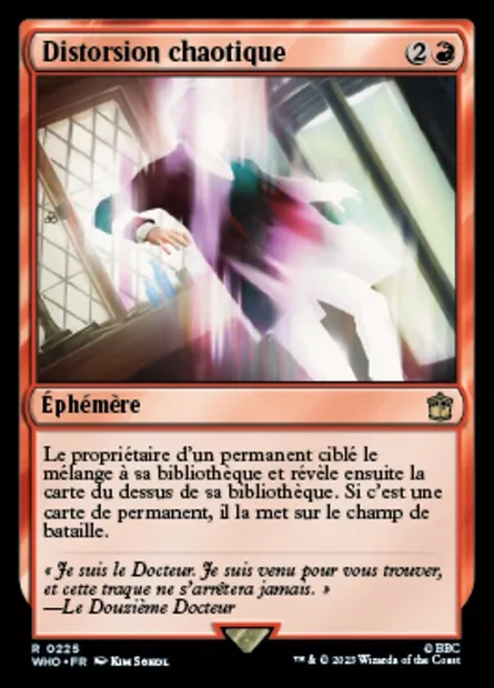 Distorsion chaotique, carte Magic WHO 225 — extension Doctor Who