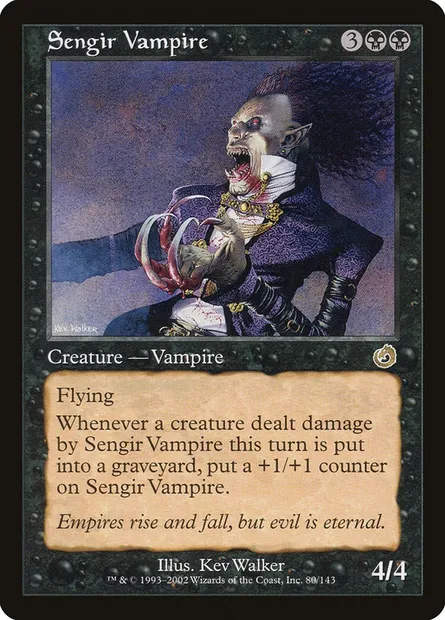 Sengir Vampire, Magic card TOR 80 — Torment set