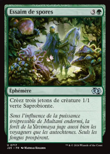 Essaim de spores, carte Magic J25 717 — extension Foundations Jumpstart