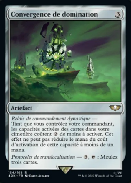 Convergence de domination, carte Magic 40K 154 — extension Warhammer 40,000 Commander