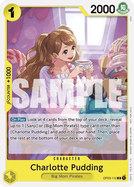 Charlotte Pudding, carte One Piece OP03-112 — extension PILLARS OF STRENGTH