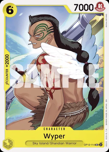 Wyper, One Piece card OP12-114 — LEGACY OF THE MASTER set
