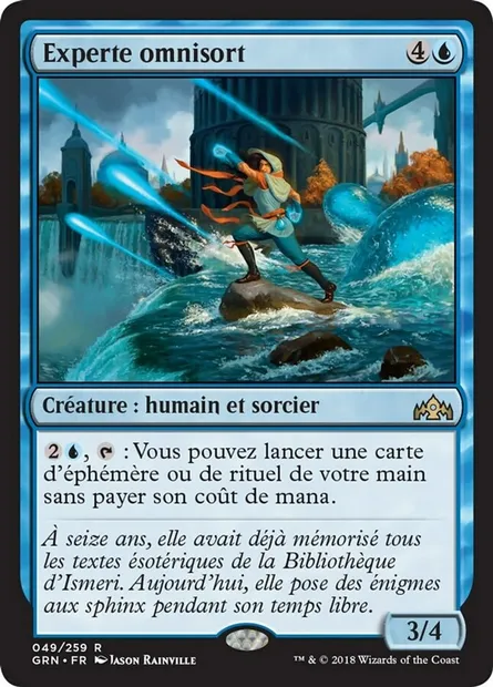 Experte omnisort, carte Magic GRN 49 — extension Les Guildes de Ravnica