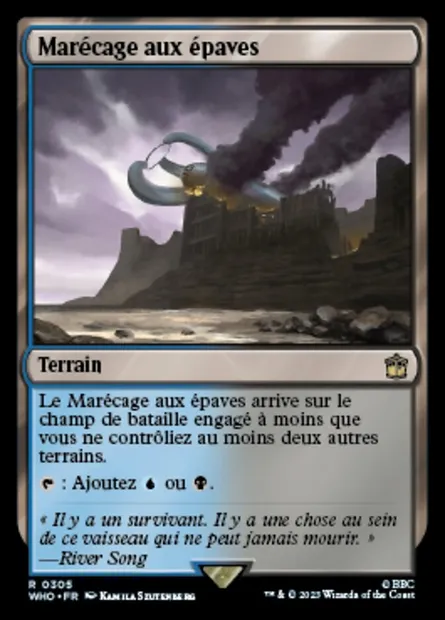 Marécage aux épaves, carte Magic WHO 305 — extension Doctor Who