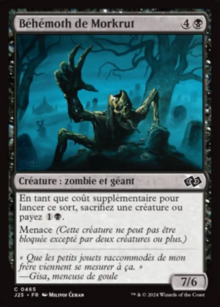 Béhémoth de Morkrut, carte Magic J25 465 — extension Foundations Jumpstart