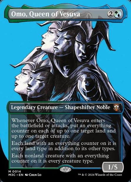 Omo, Queen of Vesuva, Magic card M3C 14 — Modern Horizons 3 Commander set