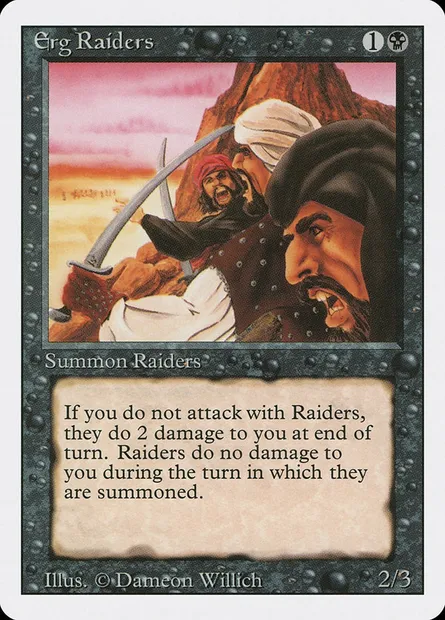 Pillards de l'erg, carte Magic 3ED 109 — extension Revised Edition