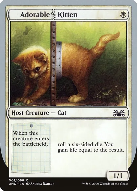 Adorable Kitten, Magic card UND 1 — Unsanctioned set
