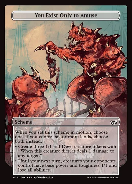You Exist Only to Amuse, Magic card DSC 361 — Duskmourn: House of Horror Commander set
