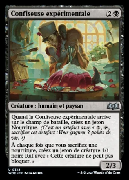 Confiseuse expérimentale, carte Magic WOE 314 — extension Wilds of Eldraine