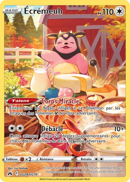 Écrémeuh, carte Pokémon CRZ GG24 — extension Zénith Suprême
