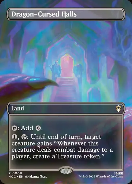Dragon-Cursed Halls, Magic card HOC 8 — The Hobbit Eternal set