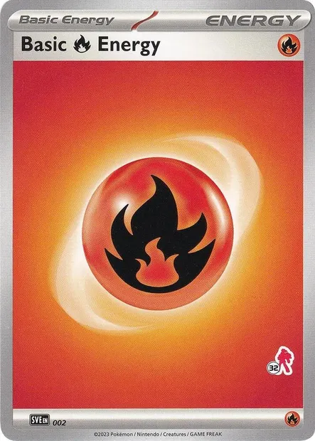 Basic Fire Energy, Pokémon card BA24 002-32 — Battle Academy 2024 set