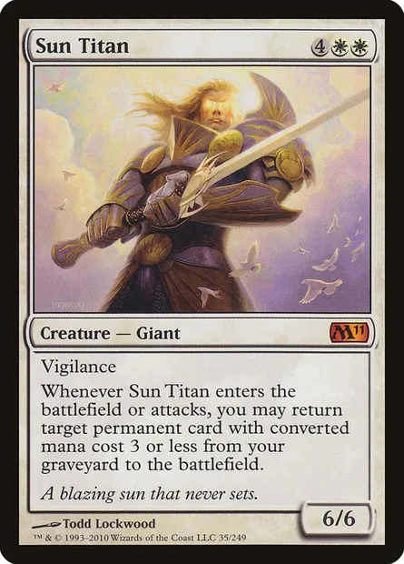 Sun Titan, Magic card M11 35 — Magic 2011 set