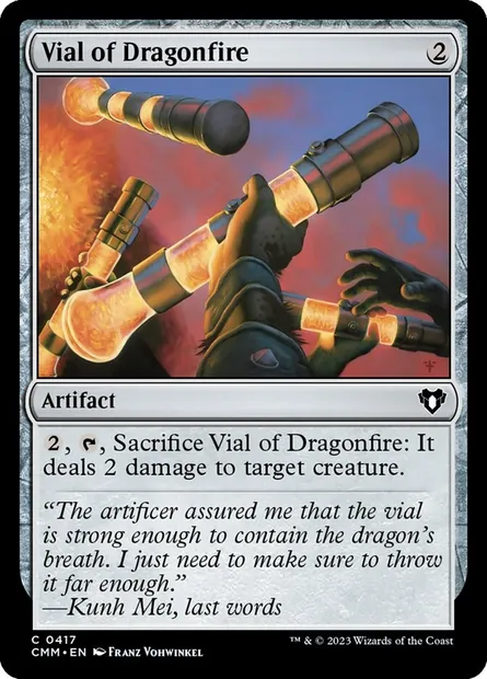 Vial of Dragonfire, Magic card CMM 417 — Commander Masters set