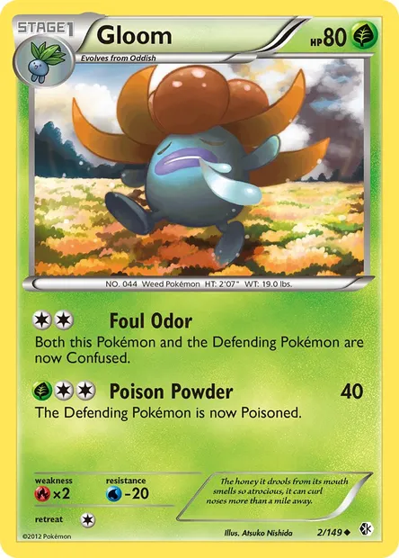 Gloom, Pokémon card BCR 2 — Boundaries Crossed set