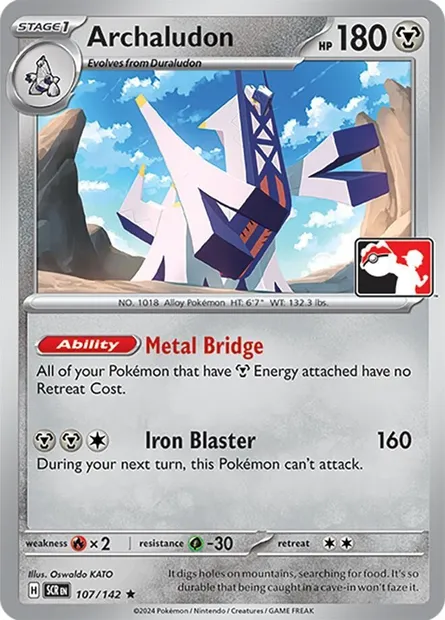 Archaludon, Pokémon card PPS 107-2 — Play! Pokémon Prize Pack Series set