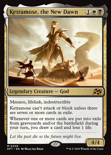 Ketramose, the New Dawn, Magic card DFT 209 — Aetherdrift set