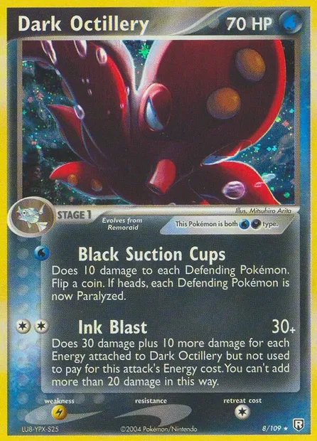 Dark Octillery, Pokémon card TRR 8 — Team Rocket Returns set