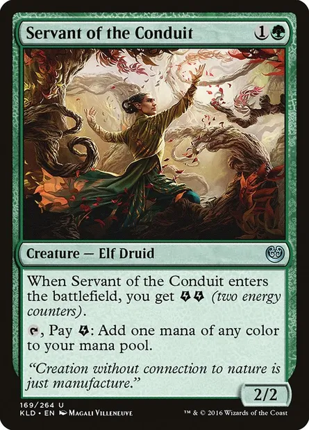 Servant of the Conduit, Magic card KLD 169 — Kaladesh set