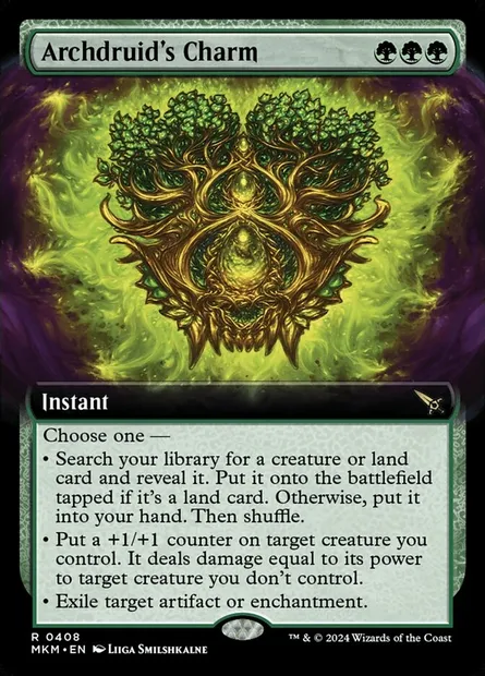 Archdruid's Charm, Magic card MKM 408 — Murders at Karlov Manor set
