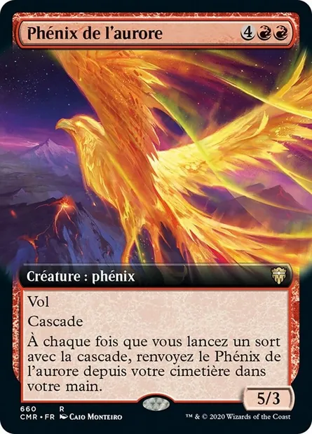 Phénix de l'aurore, carte Magic CMR 660 — extension Commander Legends