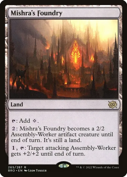 Mishra's Foundry, Magic card BRO 265 — The Brothers' War set