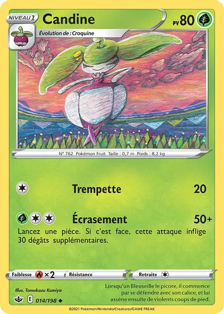 Candine, carte Pokémon CRE 14 — extension Règne de Glace
