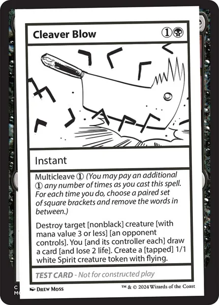 Cleaver Blow, carte Magic MB2 542 — extension Mystery Booster 2