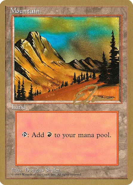 Montagne, carte Magic PTC et375 — extension Pro Tour Collector Set