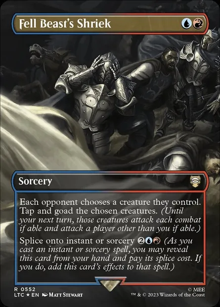Fell Beast's Shriek, Magic card LTC 552 — Tales of Middle-earth Commander set
