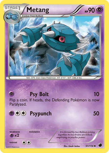 Metang, Pokémon card PLF 51 — Plasma Freeze set