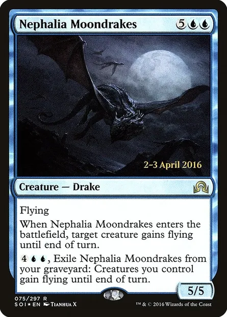 Nephalia Moondrakes, Magic card PSOI 75s — Shadows over Innistrad Promos set