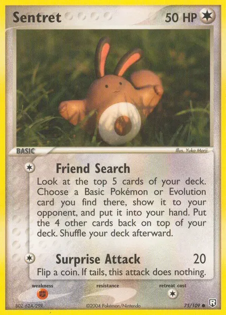 Sentret, Pokémon card TRR 75 — Team Rocket Returns set