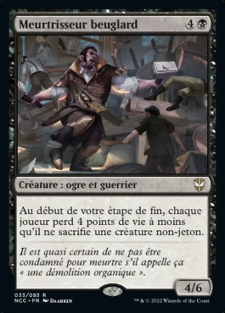 Meurtrisseur beuglard, carte Magic NCC 33 — extension New Capenna Commander