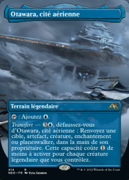 Otawara, cité aérienne, carte Magic NEO 414 — extension Kamigawa: La Dynastie Néon
