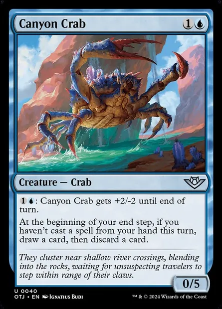 Canyon Crab, Magic card OTJ 40 — Outlaws of Thunder Junction set