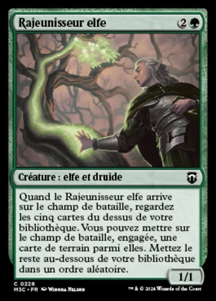 Rajeunisseur elfe, carte Magic M3C 226 — extension Modern Horizons 3 Commander