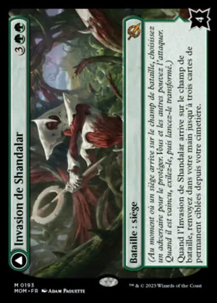 Invasion de Shandalar // Déferlement de la ligne ley, carte Magic MOM 193 — extension L'invasion des machines